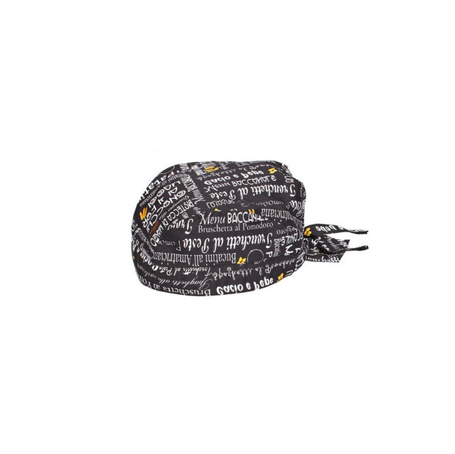 Bandana cuoco Giblor’s Menù nero art. 14P05I481
