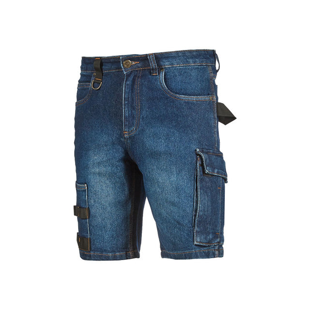 Pantaloni corti jeans da lavoro U-Power Salt multitasche