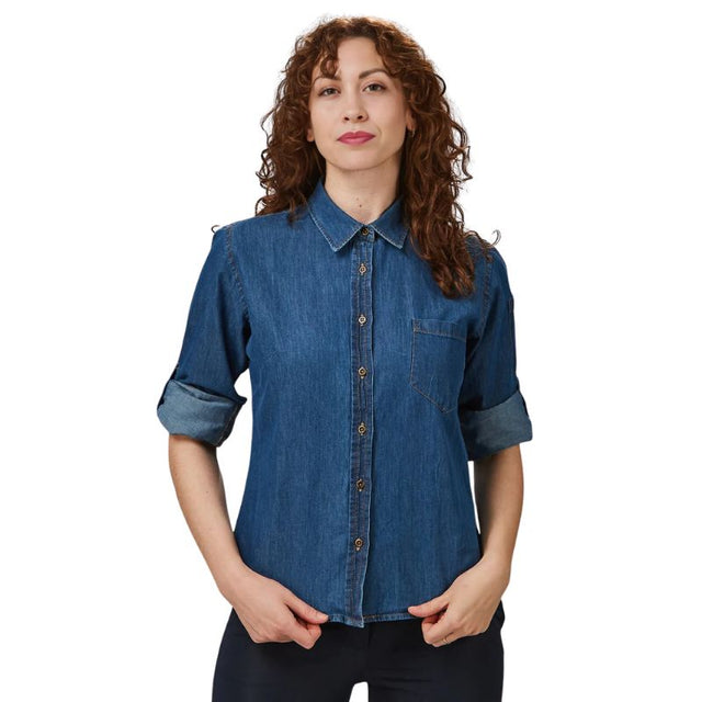 Camicia jeans donna Gary's Valeria 240100 manica lunga