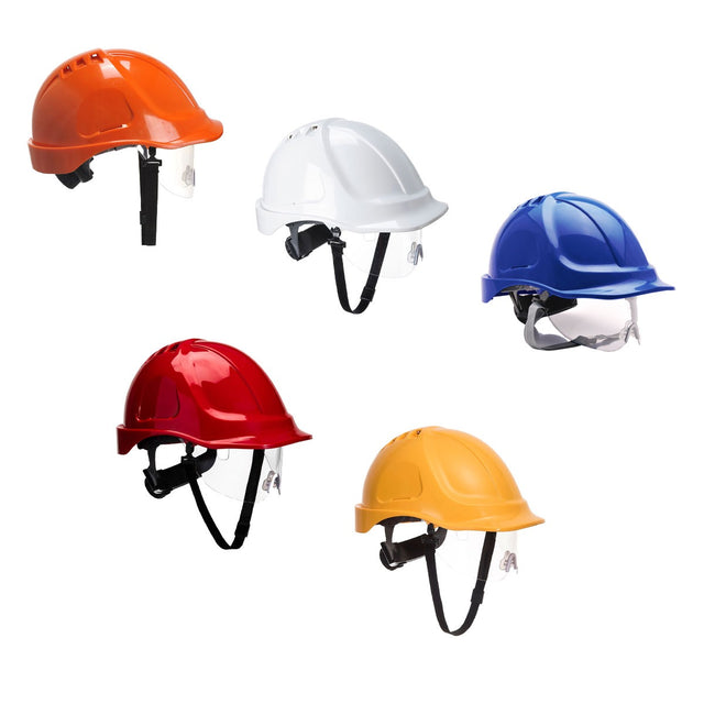 Casco da lavoro con visiera Portwest PW55 Endurance