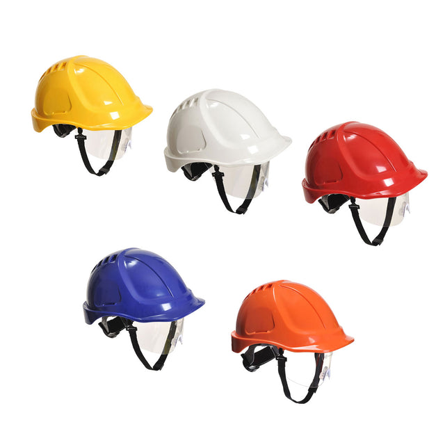Portwest PW54 Endurance Plus Casco da lavoro con visiera