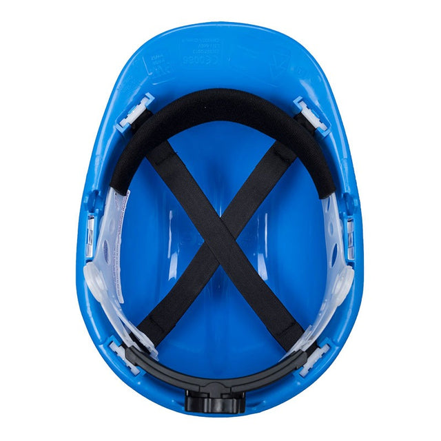 Casco da lavoro Portwest PS57 Expertbase con chiusura a cremagliera
