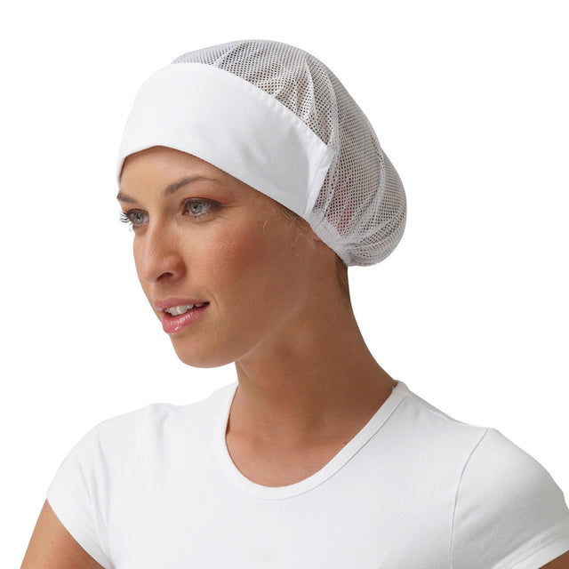 Cuffia da donna a rete Alice Bianca