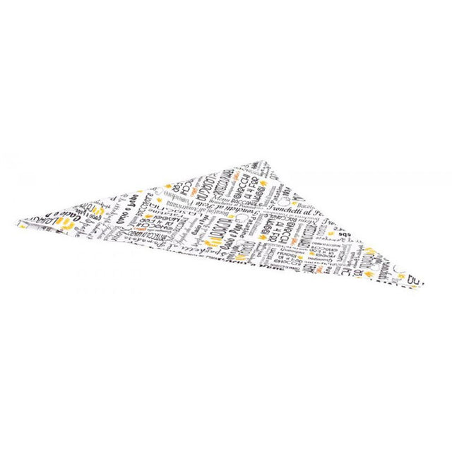 Fazzoletto cuoco triangolo Giblor’s Menù bianco art. 14P05I482
