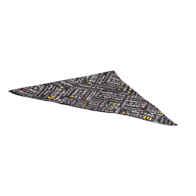 Fazzoletto cuoco triangolo Giblor’s Menù nero art. 14P05I482