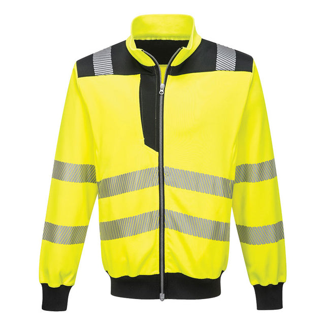 Felpa PW370 Slim full zip alta visibilità Portwest