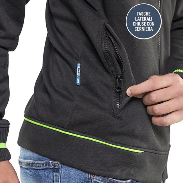 Felpa da uomo Sottozero Skate full zip