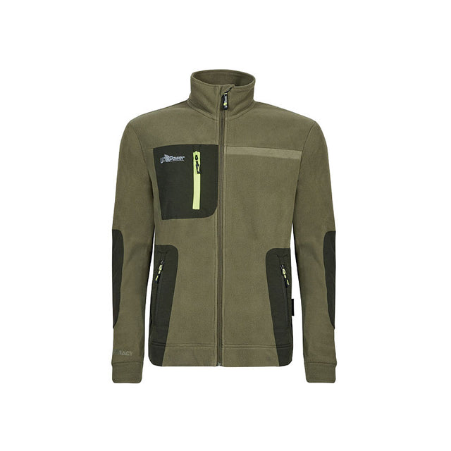 Felpa da lavoro U-Power Venus con zip in pile