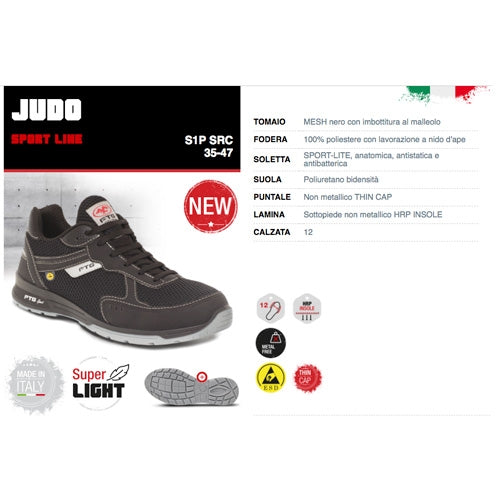 Scarpe antinfortunistiche Judo S1P SRC FTG