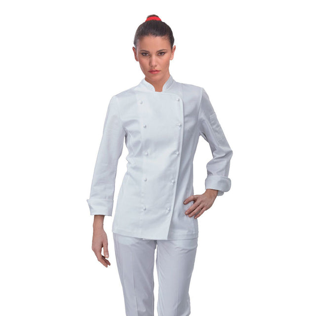 Giacca cuoca Siggi Amabel bianca art. 28GA0194