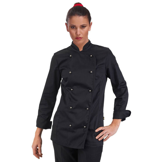 Giacca cuoca Siggi Amabel nera art. 28GA0194