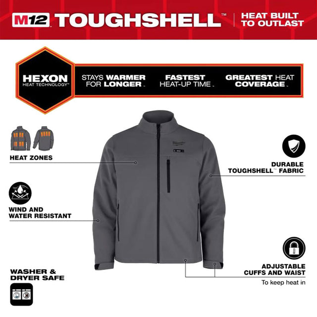 Giacca da lavoro termica Milwaukee Hexon Toughshell M12