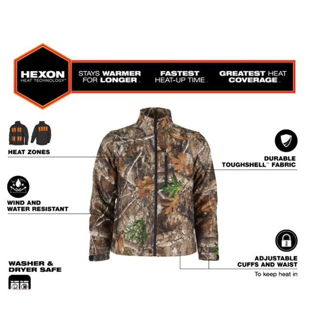 Giubbotto da lavoro termica Milwaukee Hexon Toughshell M12 M12 HJCAMO7-0
