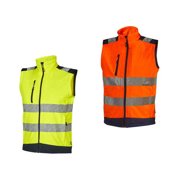 Gilet da lavoro alta visibilità softshell U-Power Boreal