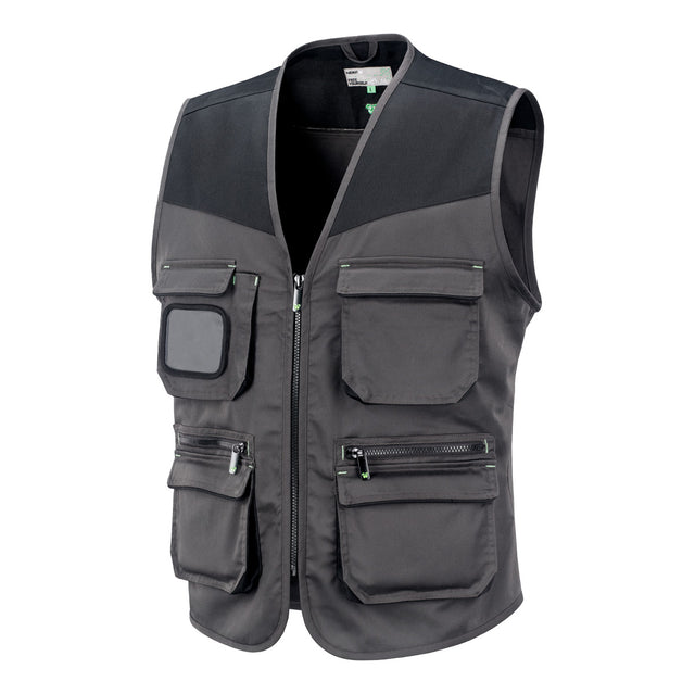 Gilet da lavoro Neri Discovery stretch multitasche