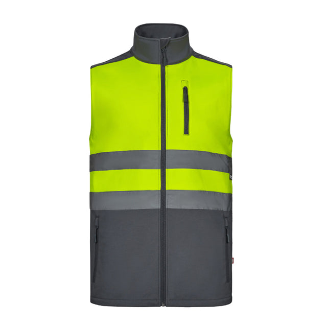 Gilet Velilla 305906 AV in soft shell bicolore ad alta visibilità