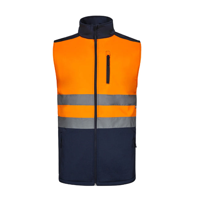 Gilet Velilla 305906 AV in soft shell bicolore ad alta visibilità