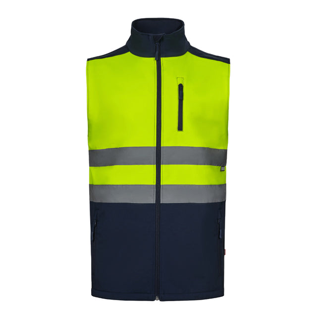 Gilet Velilla 305906 AV in soft shell bicolore ad alta visibilità