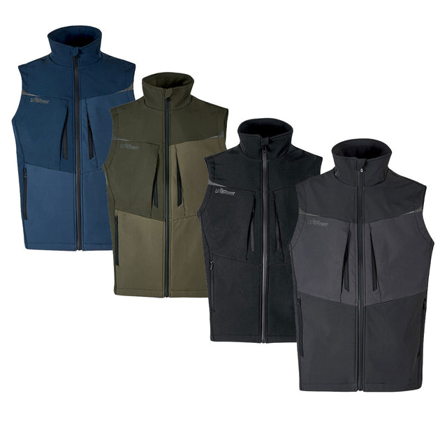 Gilet Softshell U-Power Brio da lavoro elasticizzato