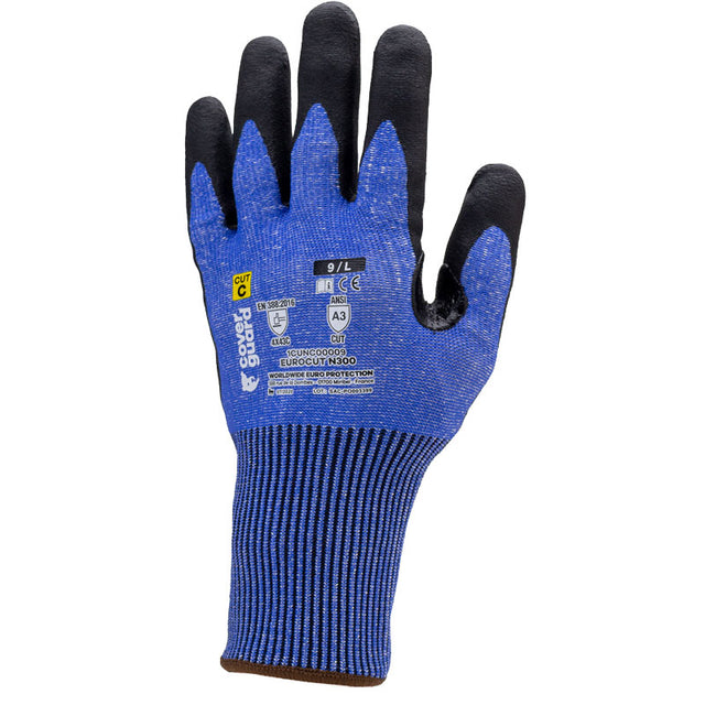 Guanti nitrile spalmati Coverguard Eurocut N300 da lavoro