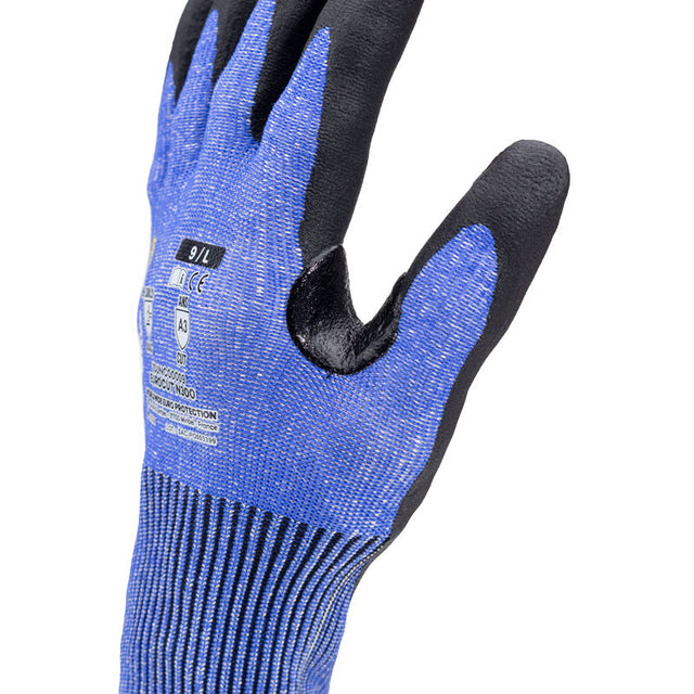 Guanti nitrile spalmati Coverguard Eurocut N300 da lavoro