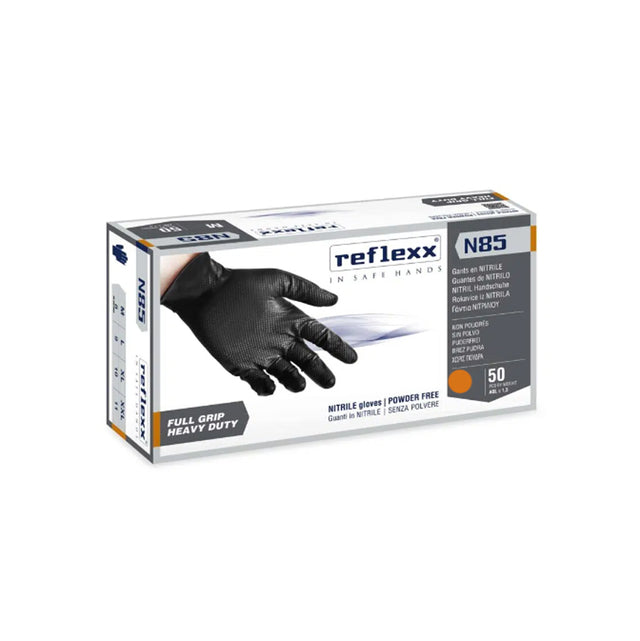Reflexx N85B Guanti in nitrile monouso senza polvere
