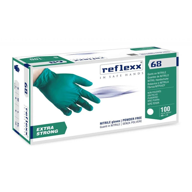R68 Reflexx Guanti in nitrile extra strong senza polvere