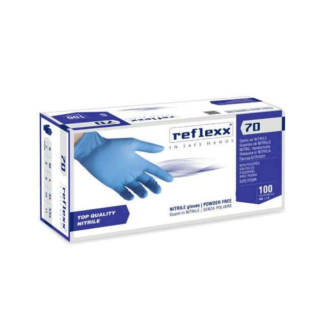 Guanti Reflexx R70 in nitrile monouso senza polvere