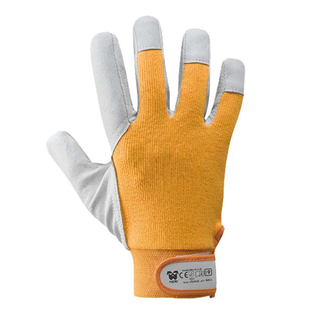 Guanti da lavoro in pelle fiore caprino Neri Ball 376050