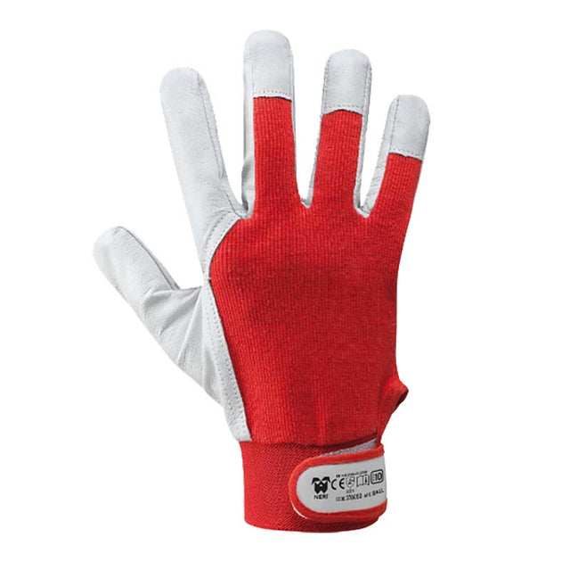 Guanti da lavoro in pelle fiore caprino Neri Ball 376050