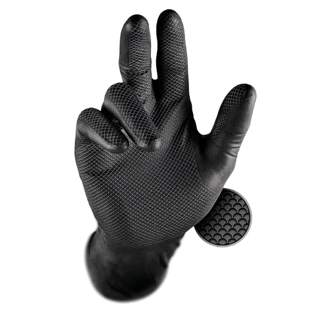 Guanti neri in nitrile grippaz Issaline 246BK