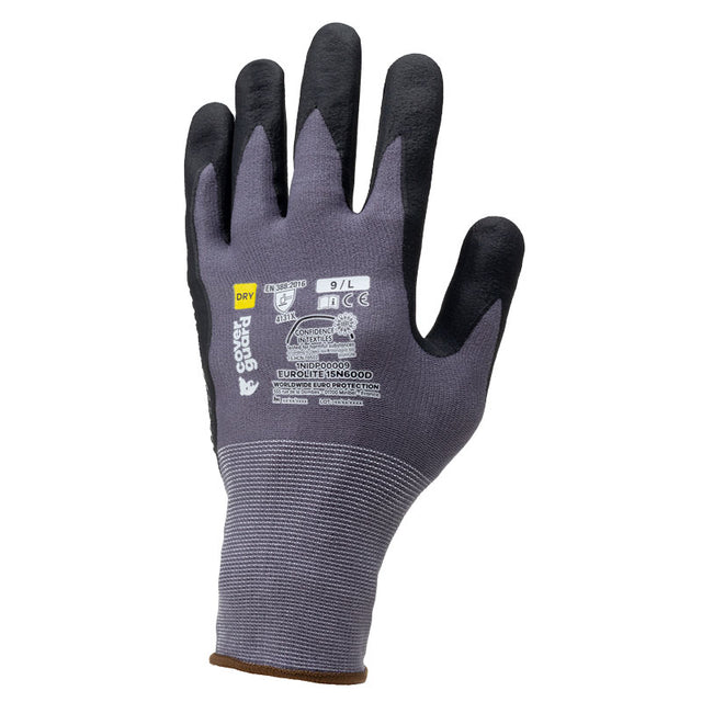 Guanti in nitrile micro schiuma Coverguard Eurolite 15N600D