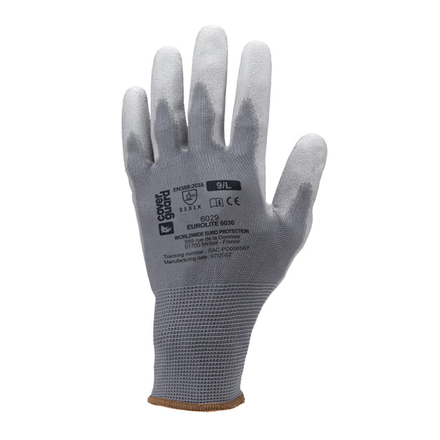 Guanti da lavoro spalmato PU Eurolite 6030