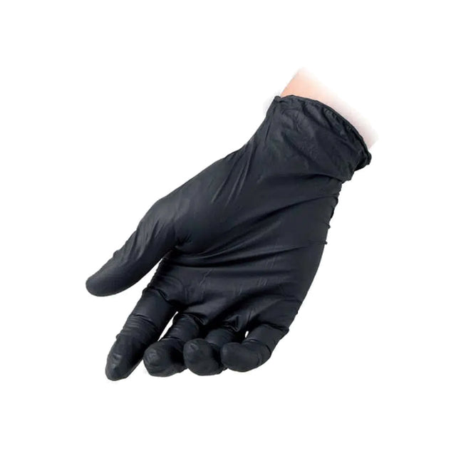 Guanti neri in nitrile monouso Reflexx R78 senza polvere