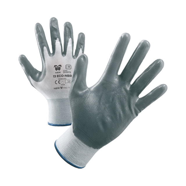 Guanti da lavoro Neri 13 ECO-NBR grigio