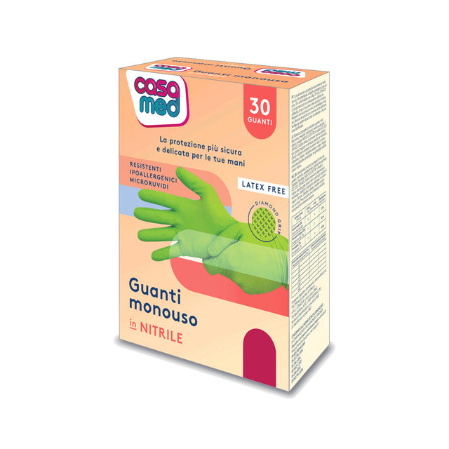 Guanti monouso in nitrile Gardening Casa Med Verde