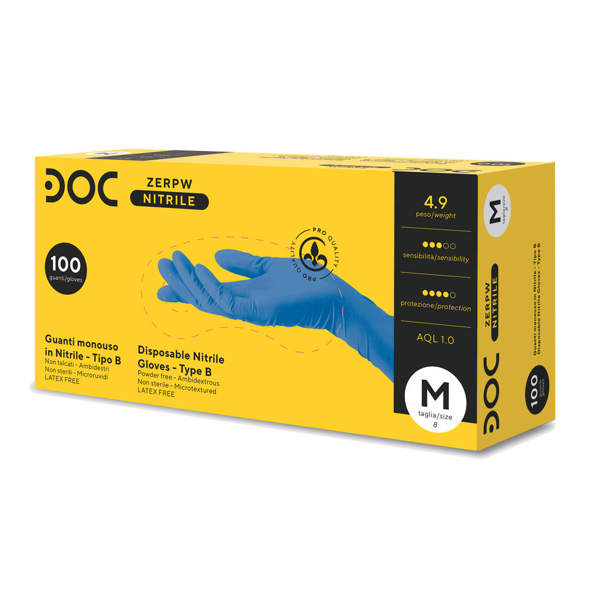 GUANTI DOC ZERO POWDER FREE MEDIUM 100 PZ NITRILE (ZERPW) GARDENING GUANTI DOC ZERO POWDER FREE MEDIUM 100 PZ NITRILE (ZERPW) GARDENING