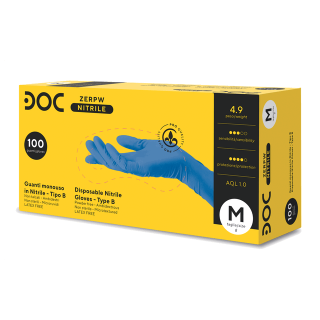 Gardening Doc Zero Guanti nitrile monouso Powder Free