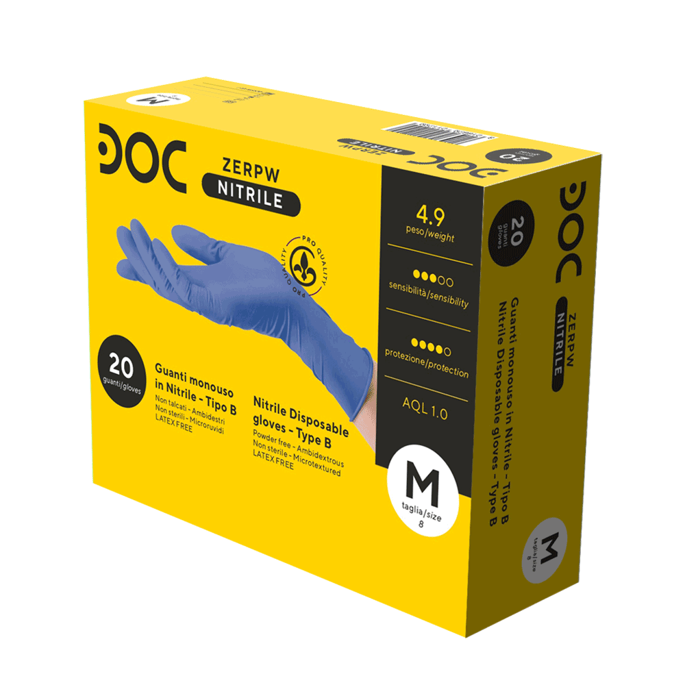 GUANTI MONOUSO NITRILE SENZA POLVERE PROTECTO TG XL 100 PZ - Foto 11