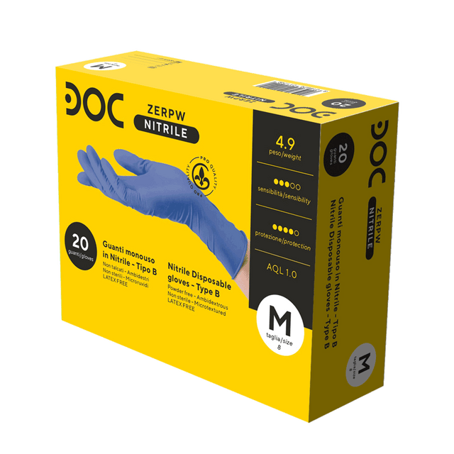 Guanti nitrile monouso Powder Free 20 Gardening Doc Zero