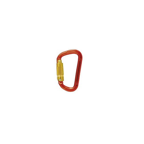Moschettone In alluminio Twist lock EN362 Rosso AK 9426.