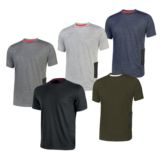 T-shirt U Power Road da lavoro slim-fit