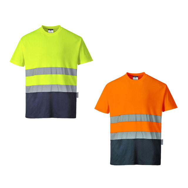 Portwest S173 Comfort Cotton T-shirt alta visibilità 2 bande reflex