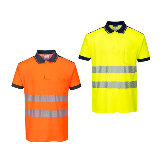 Portwest T180 PW3 Polo manica corta alta visibilità