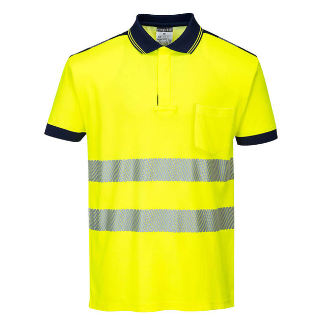 Portwest T180 PW3 Polo manica corta alta visibilità