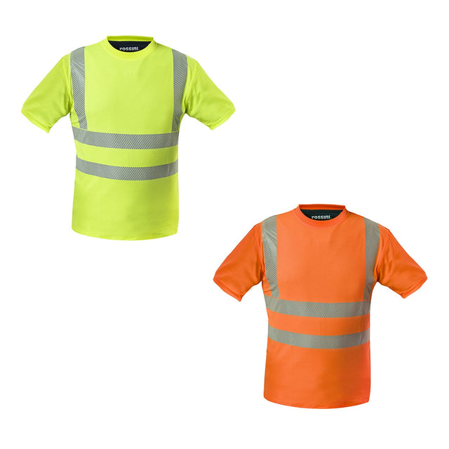 Rossini Golden Hi-Vis Maglietta alta visibilità lavoro