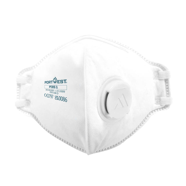 Portwest P351 Mascherina Dolomia FFP3 pieghevole con valvola