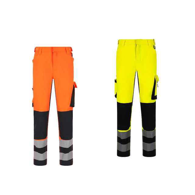 Pantaloni da lavoro alta visibilità Safety Jogger Scuti HiVis multitasche