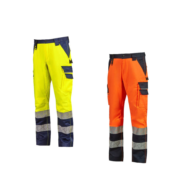 Pantaloni da lavoro alta visibilità U-Power Thunder multitasche