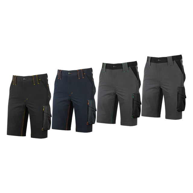 Pantaloni corti stretch da lavoro U-Power Mercury U-4